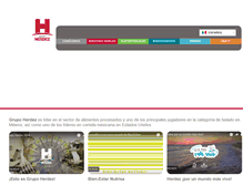 Tablet Screenshot of grupoherdez.com.mx